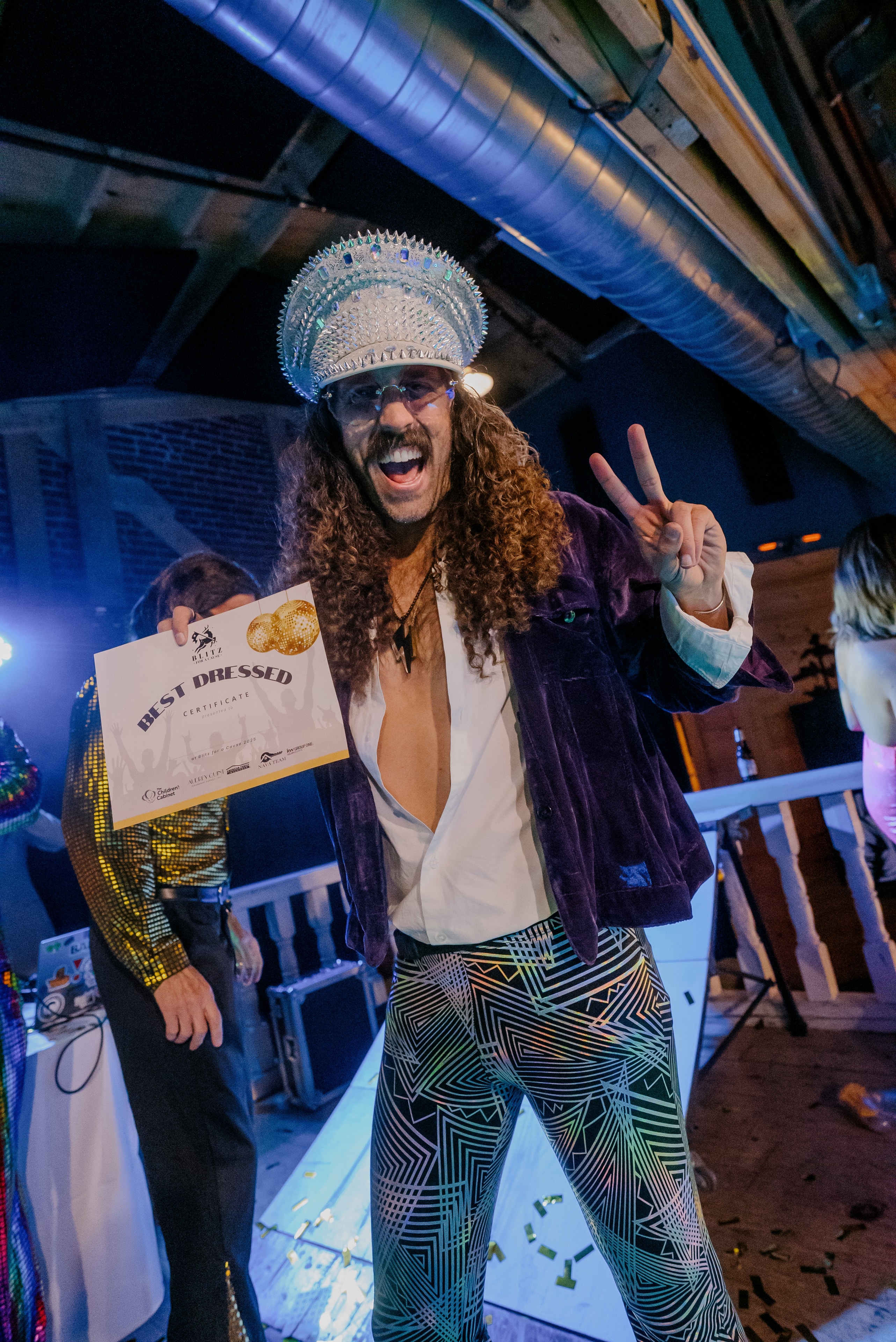 Man wins best dressed award celebration